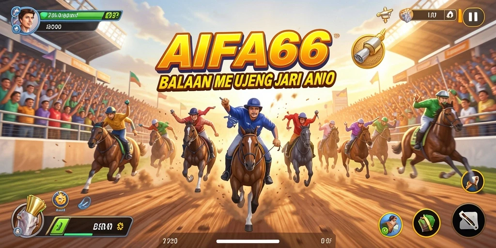Tampilan gameplay balapan mendebarkan di AIFA66.