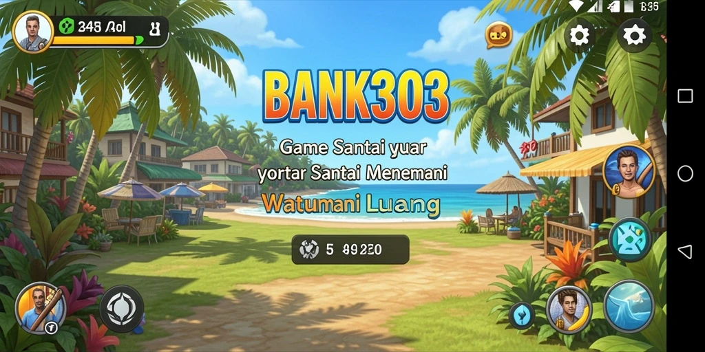 Screenshot gameplay BANK303 yang menggambarkan keseruan bermain.