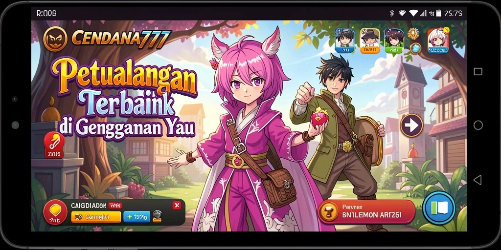 Tampilan gameplay CENDANA777 yang penuh warna dan dinamis.