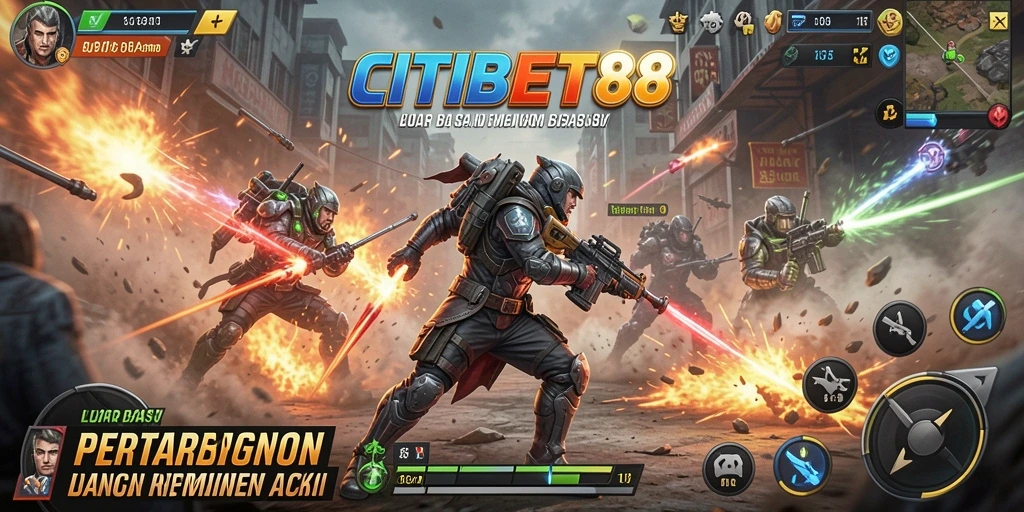 Tangkapan layar menunjukkan aksi mendebarkan dalam CITIBET88.