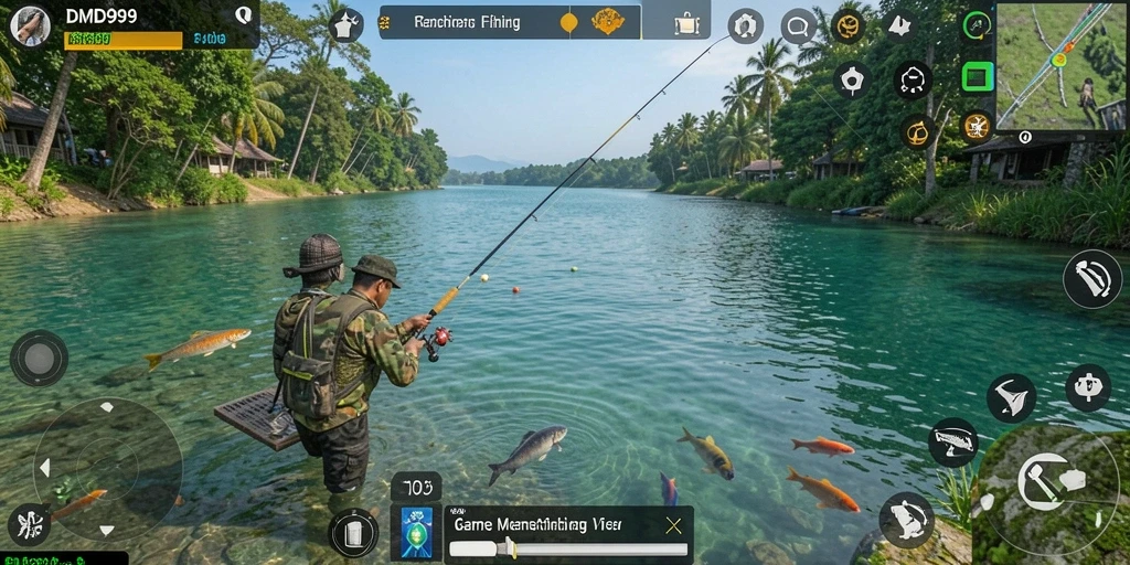 Tangkapan ikan yang menarik dalam gameplay DMD999.