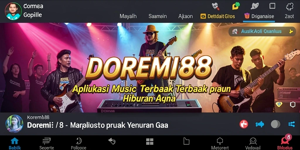 Tampilan DOREMI88 menampilkan berbagai fitur permainan musik yang menarik.