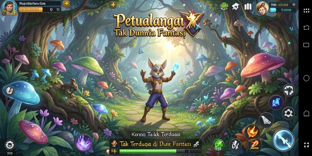 Tangkapan layar F08 menampilkan aksi seru di dunia petualangan.