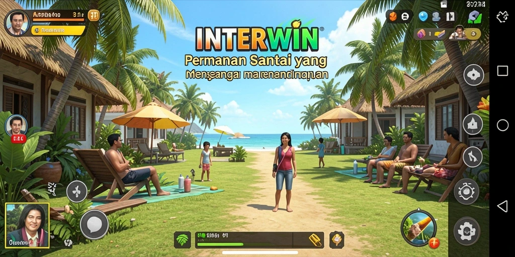 Screenshot utama INTERWIN menampilkan gameplay yang seru dan menghibur.