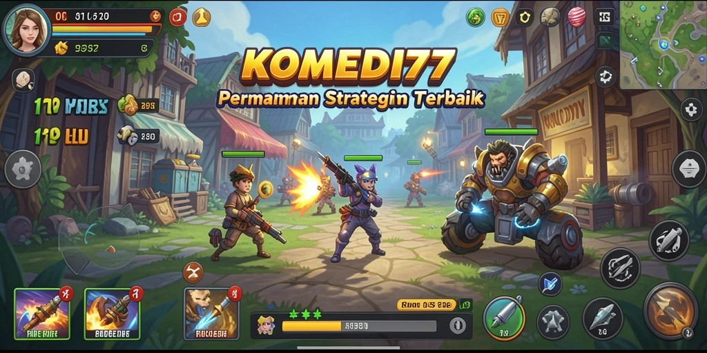 Tampilan gameplay KOMEDI77 yang menarik dan strategis.