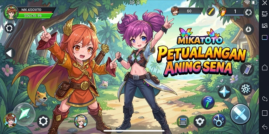 Tangkapan layar dari gameplay MIKATOTO menampilkan aksi seru dalam dunia Anime.