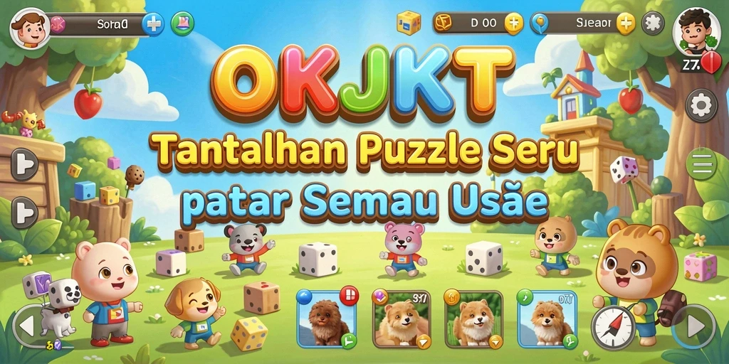 Tampilan gameplay puzzle yang menarik dan seru.