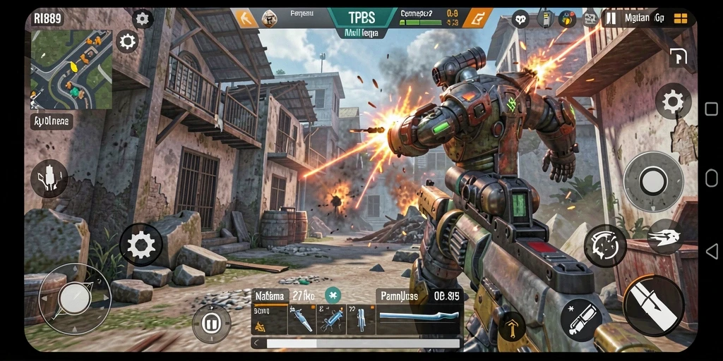 Tampilan gameplay seru dari RI889 yang penuh aksi TPS.