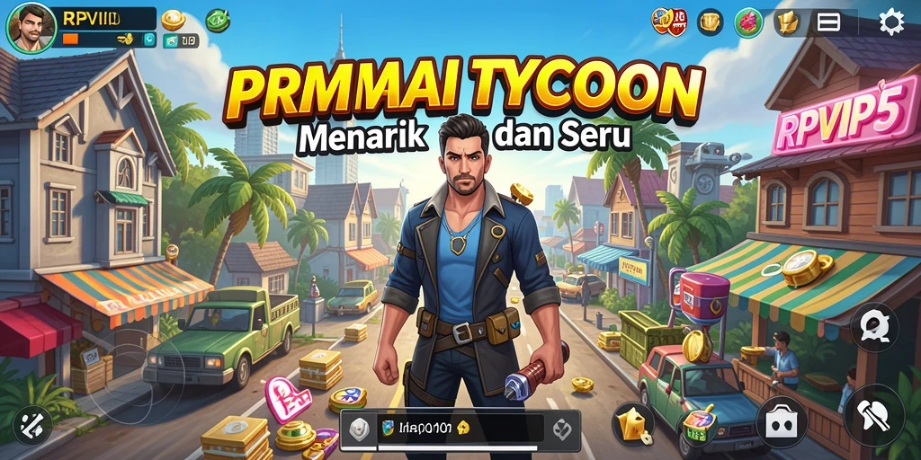 Tampilan gameplay Tycoon yang menarik dan interaktif dalam RPVIP5.