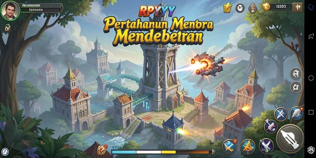 Tampilan gameplay RPYYY yang seru dan menarik dalam Tower Defense.