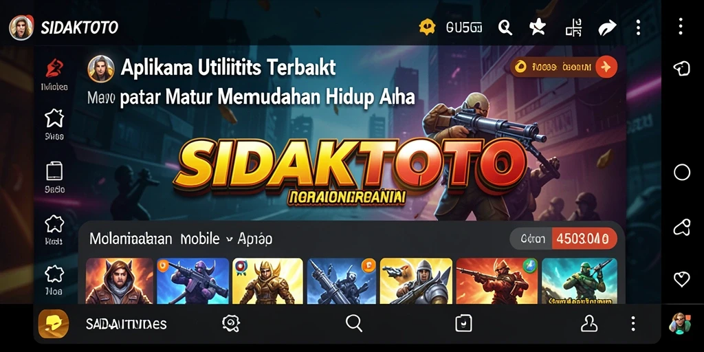 Tampilan antarmuka aplikasi SIDAKTOTO yang simpel dan fungsional.