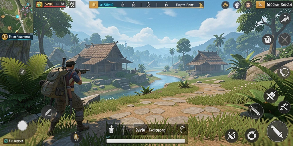 Menggambarkan gameplay yang menakjubkan di dunia terbuka.