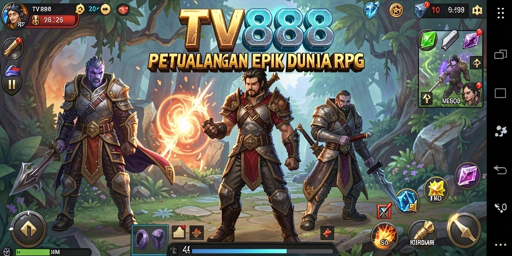 Tampilan gameplay RPG TV888 yang menantang dan mendalam.