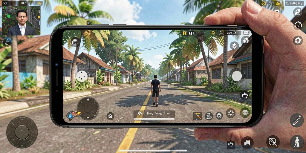 Tampilan gameplay menarik dari V21 menampilkan simulasi yang realistis.