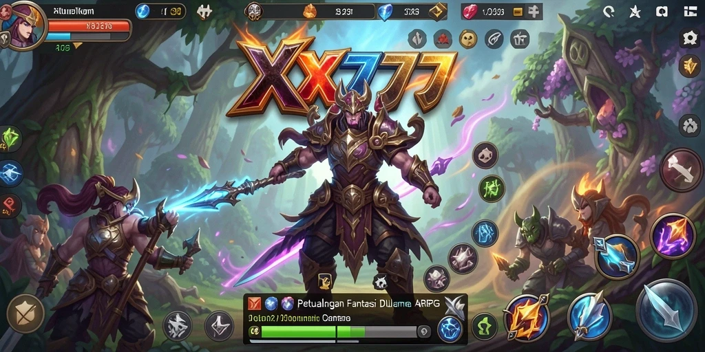 Screenshot gameplay menunjukkan aksi pertarungan yang seru dalam ARPG.